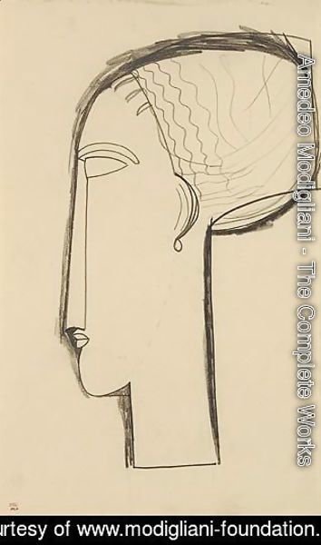 Amedeo Modigliani - Tete De Profil