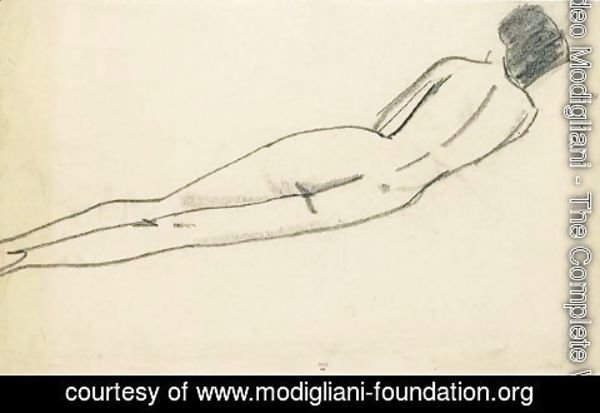 Amedeo Modigliani - Nu Allonge De Dos