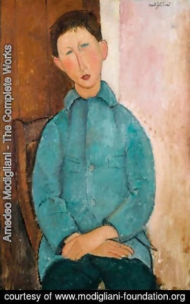 Amedeo Modigliani - Garcon A La Veste Bleue