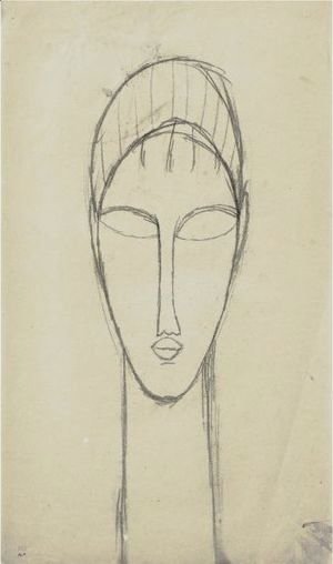 Amedeo Modigliani - Tete De Face 2