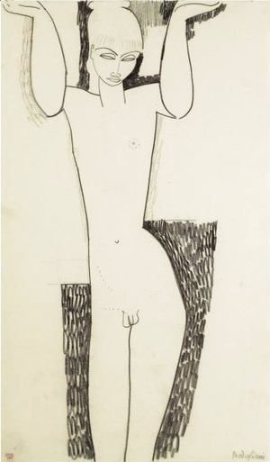 Amedeo Modigliani - Cariatide Hermaphrodite