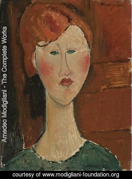 Amedeo Modigliani - Femme Aux Cheveux Rouges