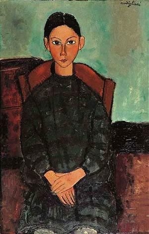 Amedeo Modigliani - Fillette Assise En Robe