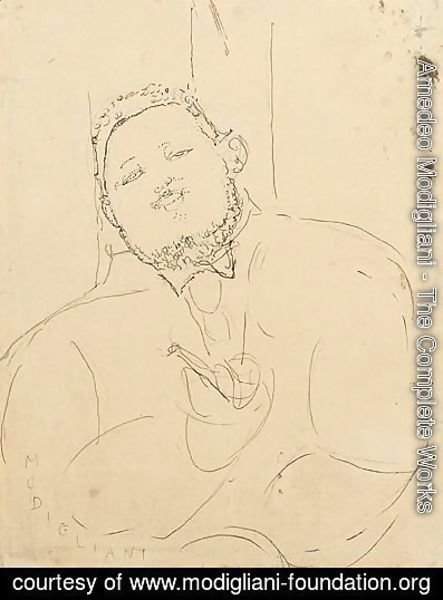 Amedeo Modigliani - Portrait De Diego Rivera