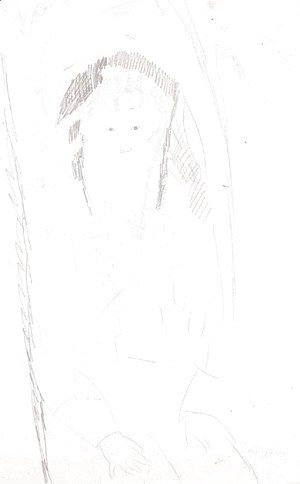 Amedeo Modigliani - Petite fille assise