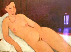 Amedeo Modigliani - Nude with Coral Necklace