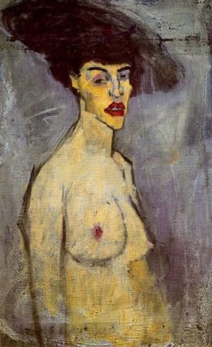 Amedeo Modigliani - Female Nude With Hat