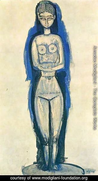 Amedeo Modigliani - Standing Nude