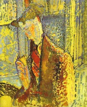Amedeo Modigliani - Study For Portrait Of Frank HavilandStudy For Portrait Of Frank Haviland