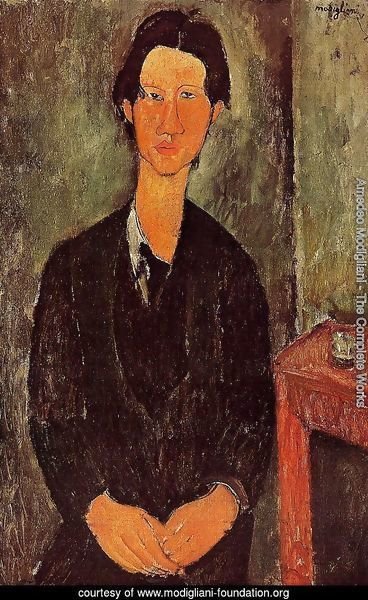 Portrait Of Chaim Soutine Seated At A Table
