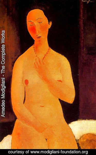 Amedeo Modigliani - Seated Nude With Necklace