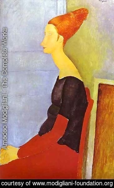 Amedeo Modigliani - Portrait Of Jeanne Hebuterne In Profile