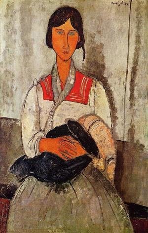 Amedeo Modigliani - Gypsy Woman With Child